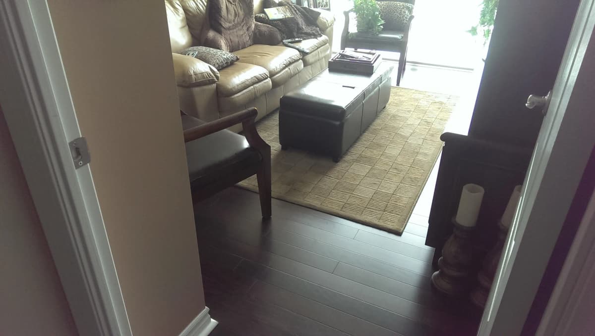 Engineered hardwood installation in Durham Region