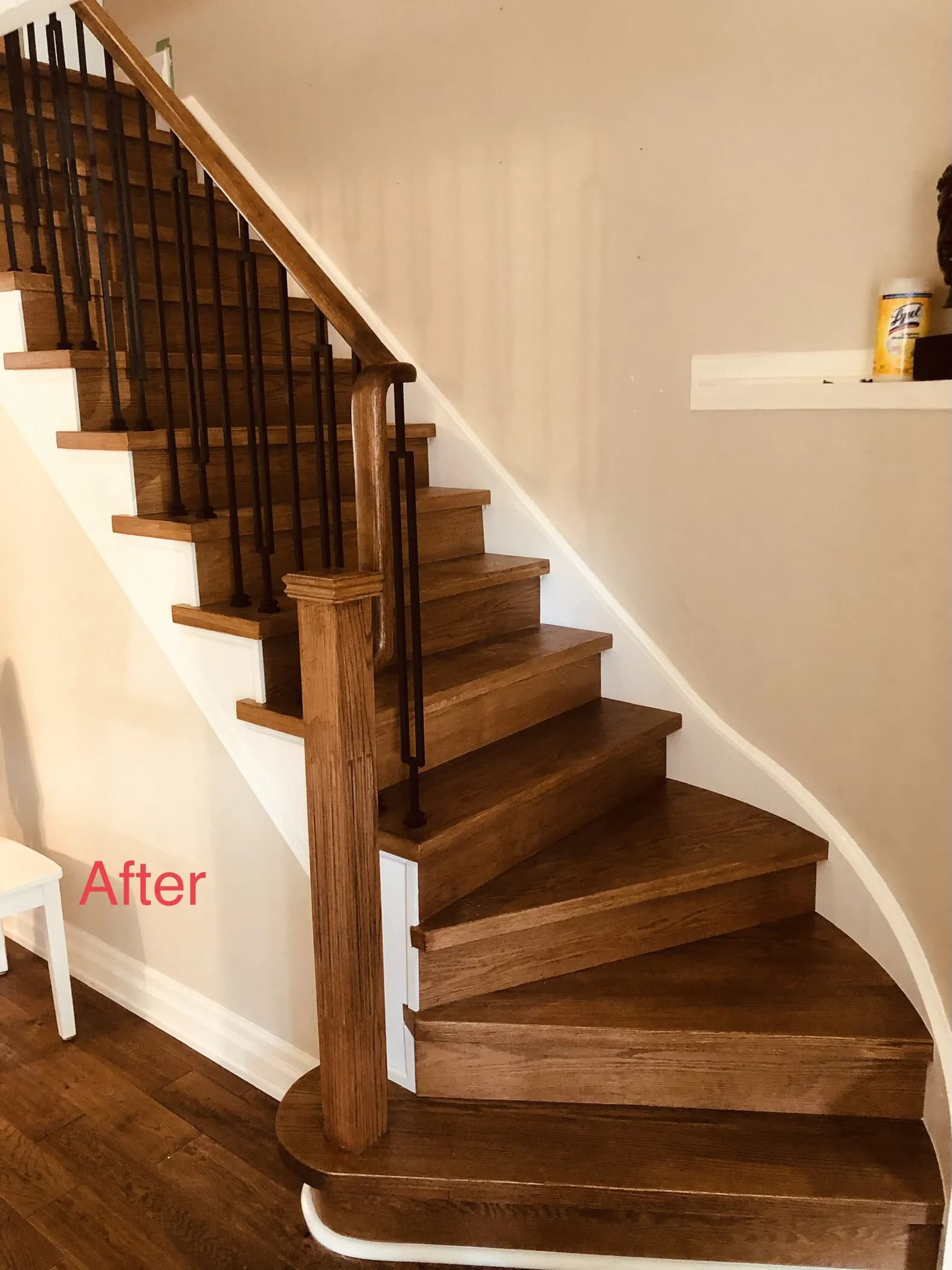Custom Staircase Renovation with Laminate Flooring Markham