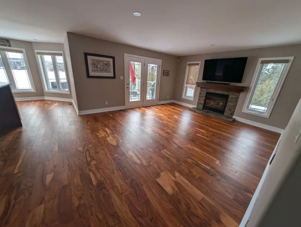 BBS Flooring Tan - NAF 4 3/4" Exotic Walnut Solid Hardwood Flooring premium solid hardwood in Markham, Toronto, and Durham