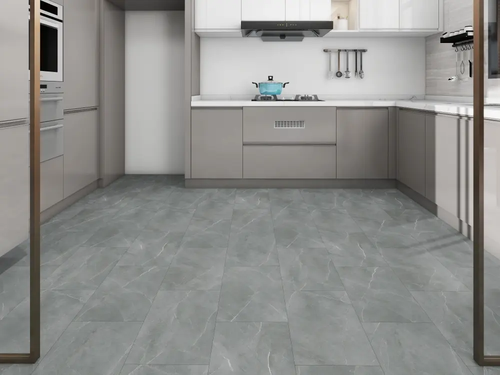NAF Aqua Tile Carbon 7mm SPC Vinyl Tile Flooring - 12 x 24 inch stone look tile at BBS Flooring Markham