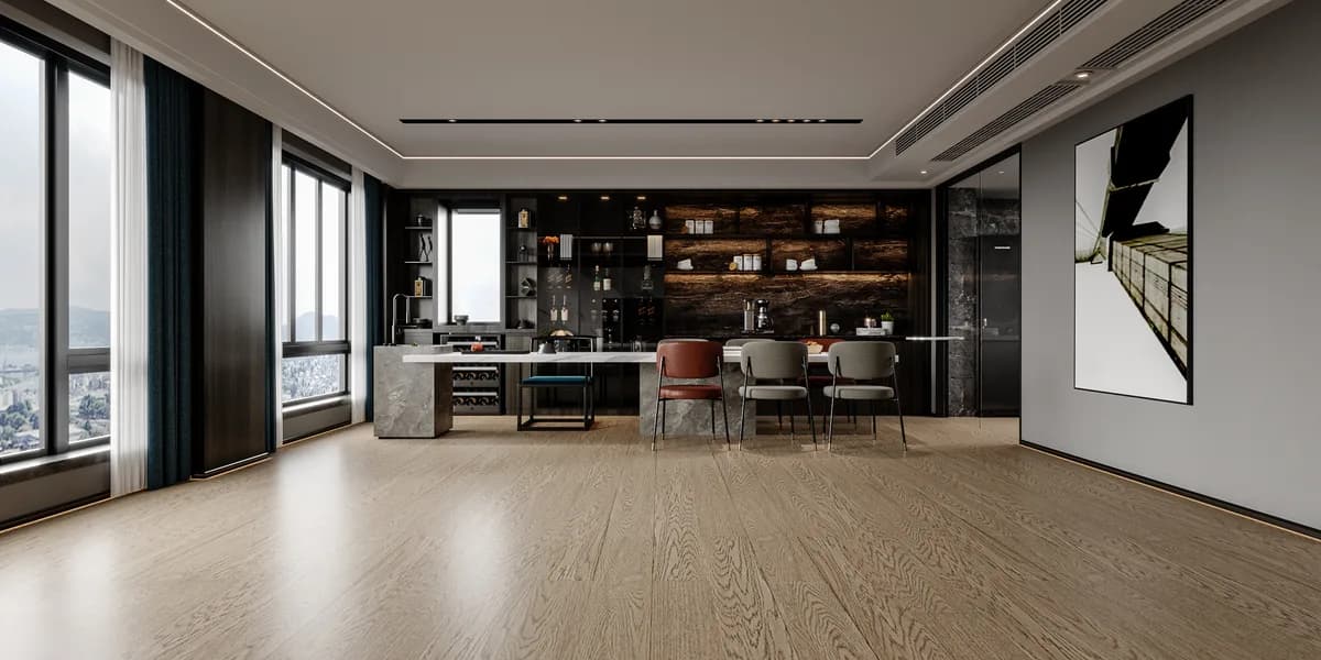 BBS Flooring Cashmere - Woden Elite 6 1/2 White Oak Engineered Hardwood Flooring premium engineered hardwood in Markham, Toronto, and Durham