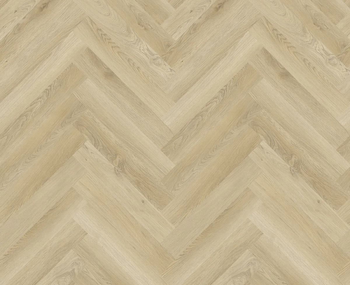 H04 Light Champagne - Woden Vinyl Herringbone Collection