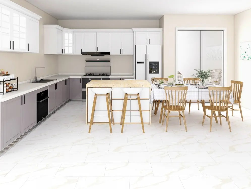 NAF Aqua Tile Selenite 7mm SPC Vinyl Tile Flooring - 12 x 24 inch stone look tile at BBS Flooring Markham
