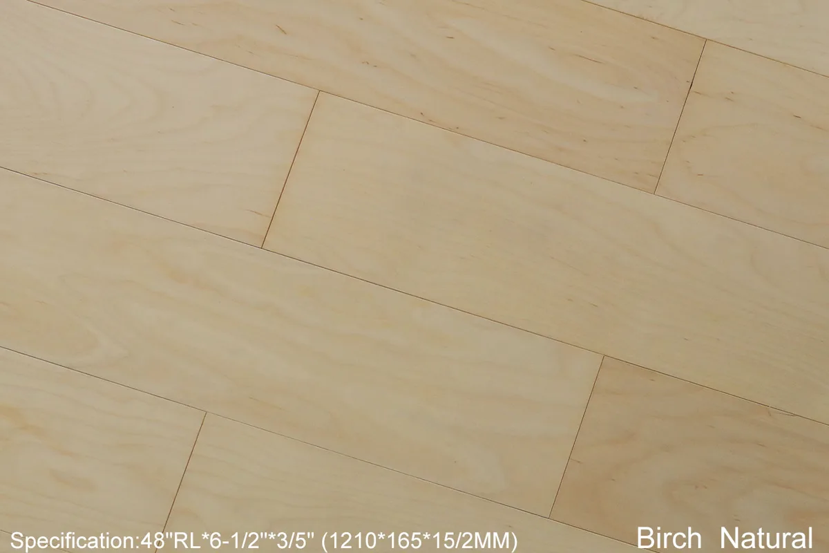 BBS Flooring Simba Natural - Birch 3/5" Engineered Hardwood premium engineered hardwood in Markham, Toronto, and Durham