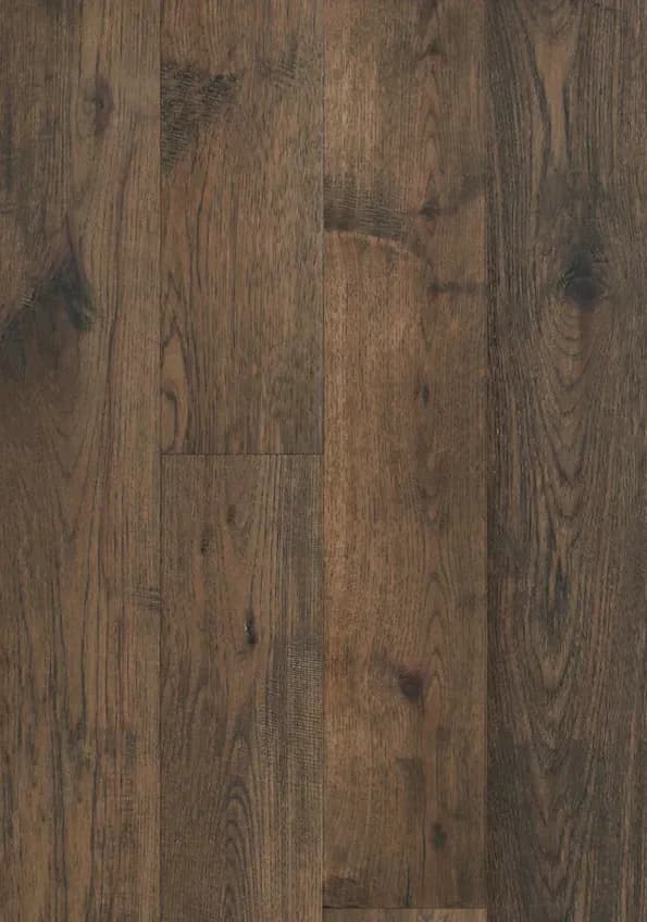BBS Flooring Smoked Tree Trunk - Brand Surfaces 6 1/2" Engineered Hickory Hardwood Flooring premium engineered hardwood in Markham, Toronto, and Durham