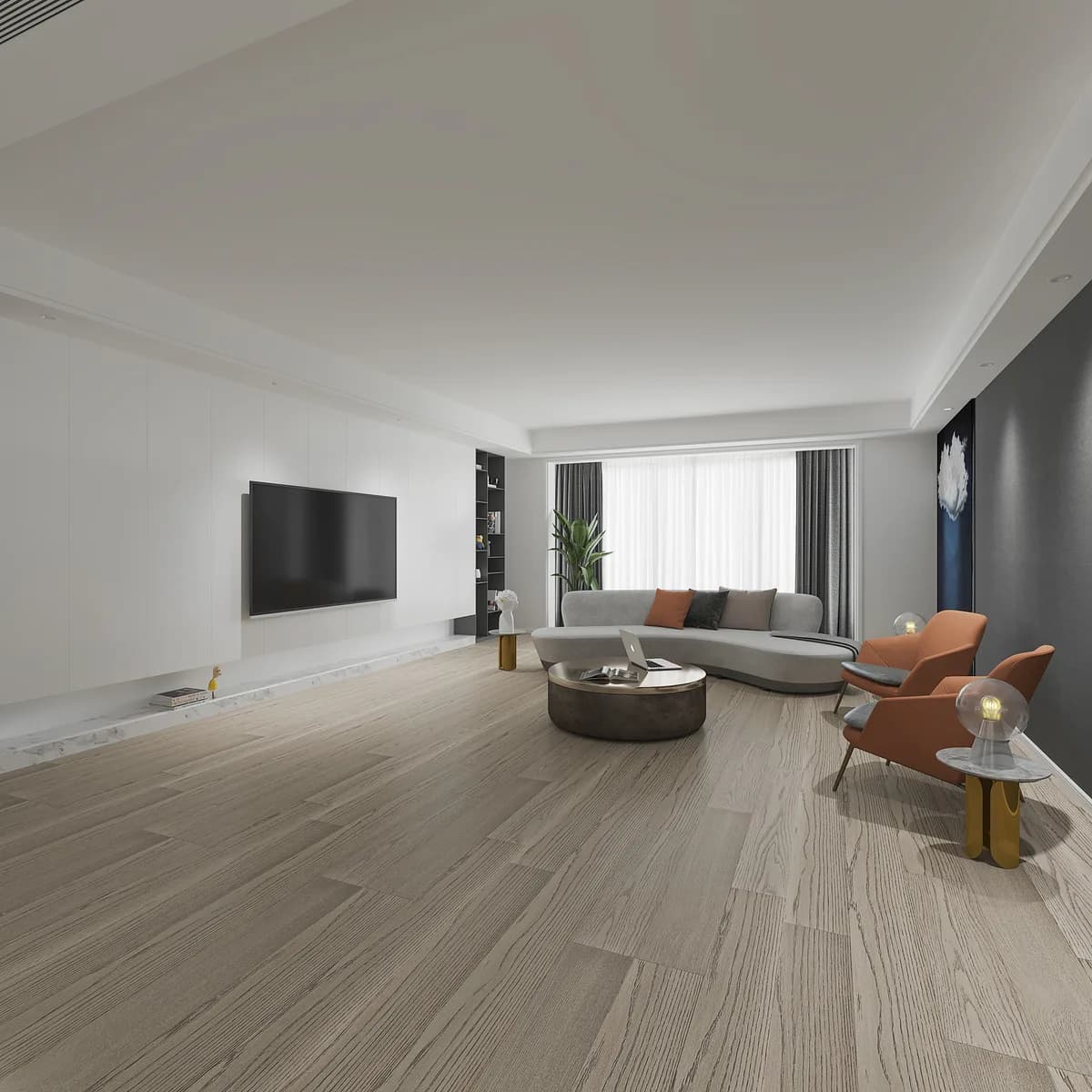BBS Flooring Timberwolf - Woden Elite 6 1/2 White Oak Engineered Hardwood Flooring premium engineered hardwood in Markham, Toronto, and Durham
