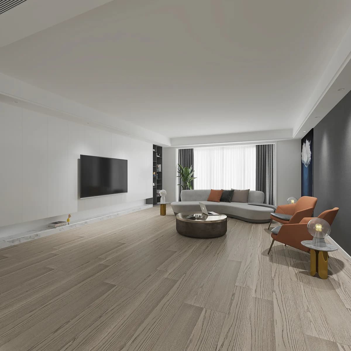 BBS Flooring Timberwolf - Woden Elite 6 1/2 White Oak Engineered Hardwood Flooring premium engineered hardwood in Markham, Toronto, and Durham