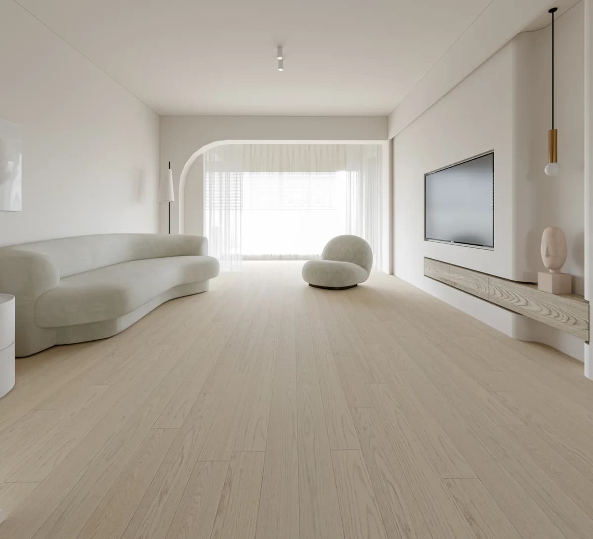 BBS Flooring Vivid White - Woden Vermont 6 1/2 Oak Engineered Hardwood Flooring premium engineered hardwood in Markham, Toronto, and Durham