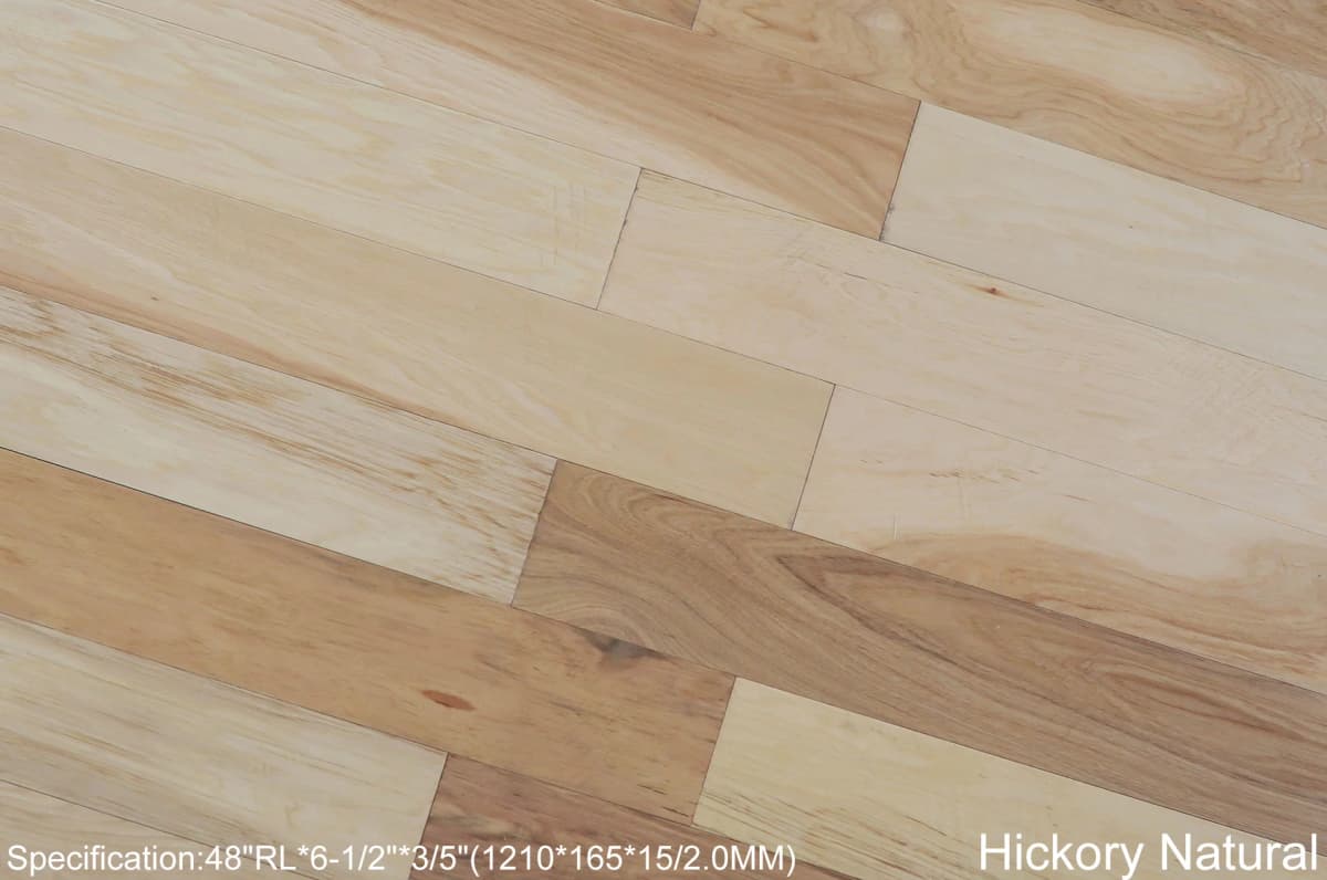 BBS Flooring Simba Natural - Hickory 3/4" Engineered Hardwood premium engineered hardwood in Markham, Toronto, and Durham