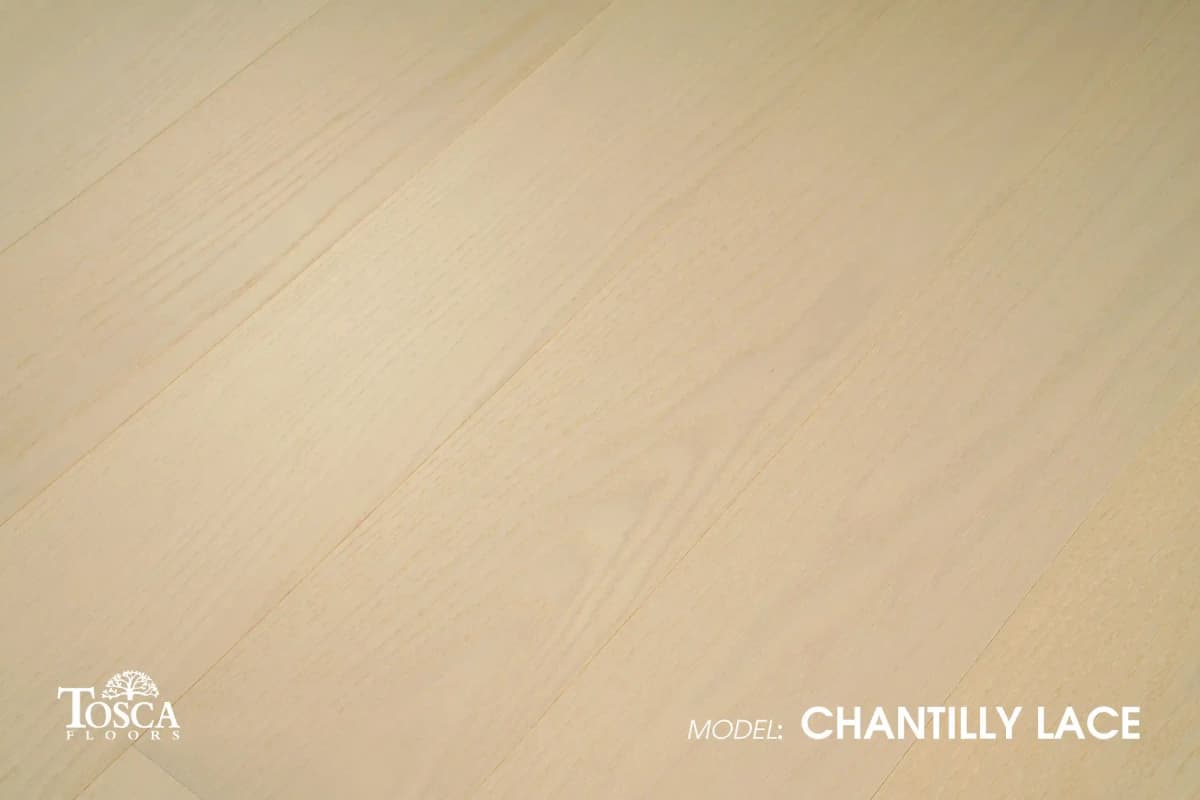 Chantilly Lace Tosca Prestige Collection engineered hardwood flooring plank at BBS Flooring Markham