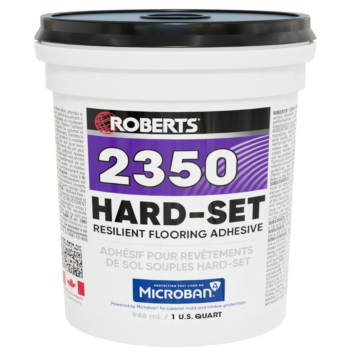 Roberts 2350 Hard-Set Resilient Flooring Adhesive