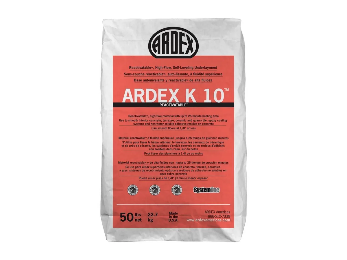 Ardex K 10 Reactivatable Self-Leveling Underlayment