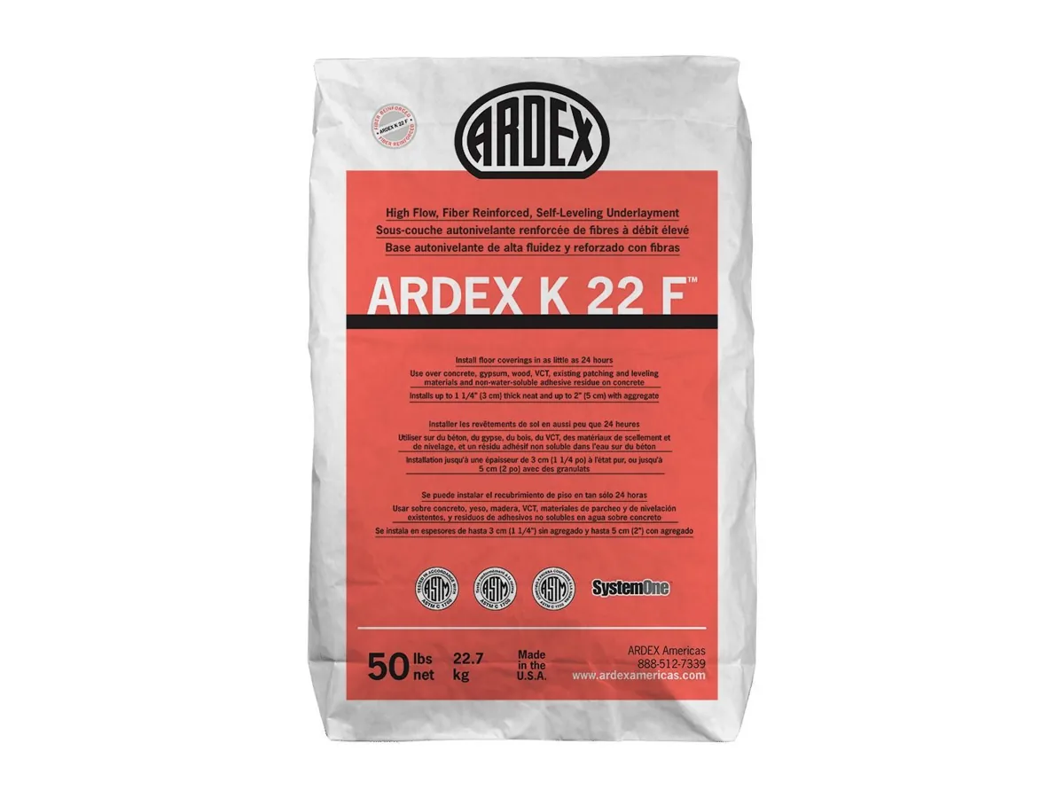 Ardex K 22-F Fiber-Reinforced Self-Leveling Underlayment