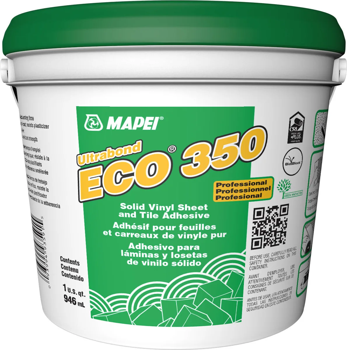 Mapei Ultrabond ECO 350 Professional Solid Vinyl Flooring Adhesive