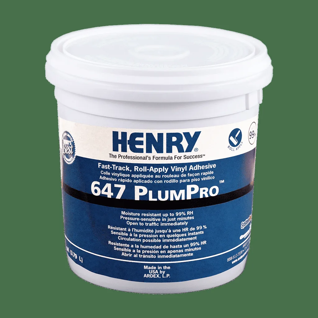 Henry 647 PlumPro Roll-Apply Vinyl Flooring Adhesive