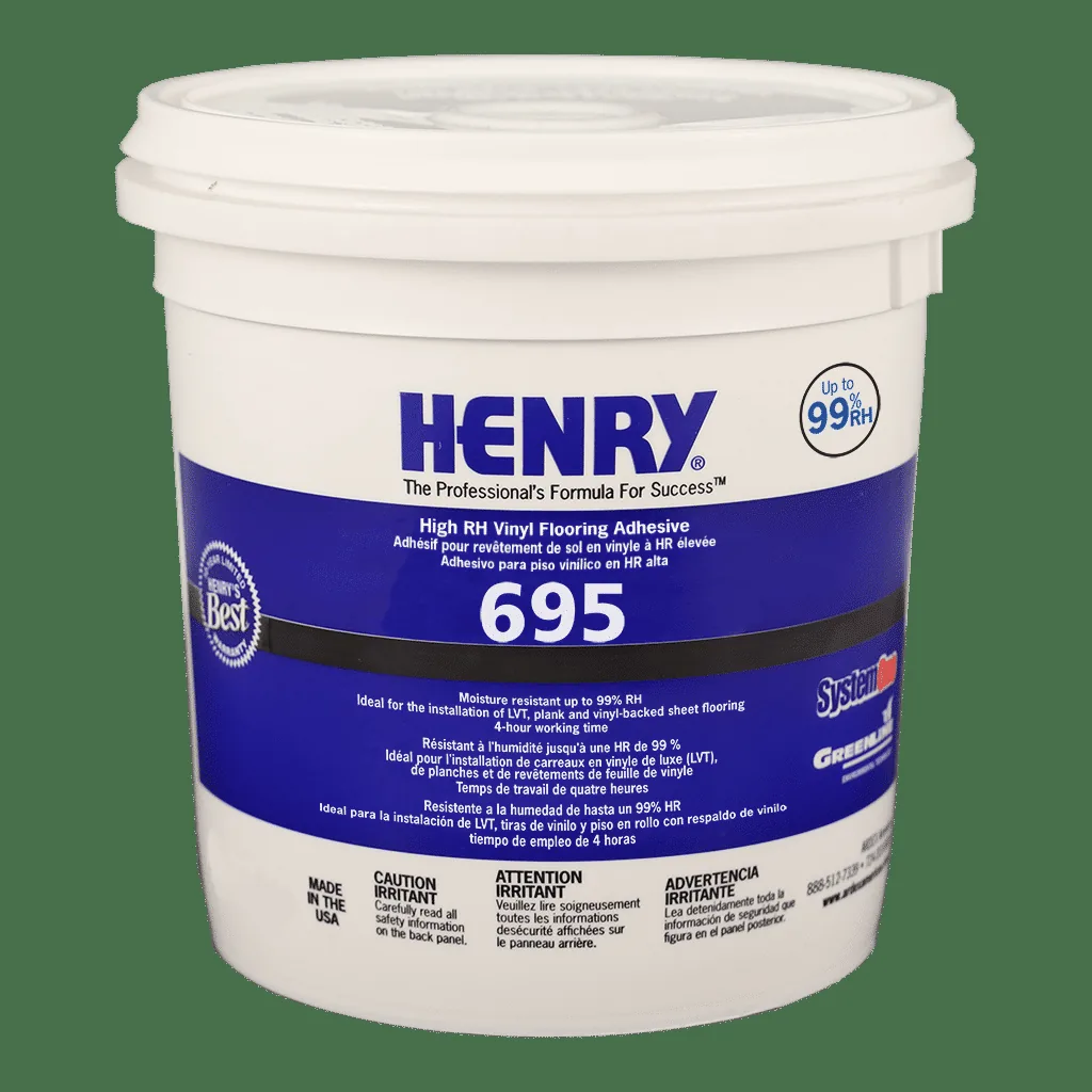 Henry 695 High-RH Vinyl Flooring Adhesive